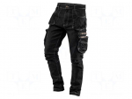 Dungarees | Size: S | black | DENIM | 410g/m2