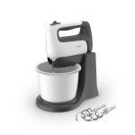 TEFAL | HT464138 Prep'Mix+ | Hand Mixer | 500 W | Number of speeds 5 | Turbo mode | White/Grey