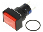 Switch: push-button | SPDT | 0.5A/220VAC | 0.1A/220VDC | ON-(ON) | IP40