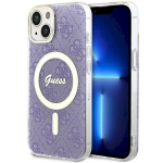 Guess GUHMP14SH4STU Hardcase 4G MagSafe for iPhone 14 / 15 / 13 6.1" / purple