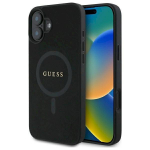 Guess GUHMP16SPSAHMCK Saffiano Classic Logo MagSafe Hardcase for iPhone 16 6.1" / black