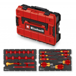 Einhell-KWB E-Case Electrical VDE Tool Case, 24 Pieces (Red/Yellow, with Tool Assortment for Electricians)