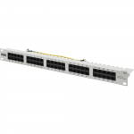 Digitus CAT 3 ISDN patch panel, unshielded, 50 port (gray, 1 U)