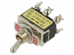 Switch: toggle | Pos: 2 | DPDT | ON-ON | 15A/250VAC | Leads: screw | 0&divide;55&deg;C