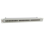 Equip Patchpaneel 24x RJ45 Cat6A 19" FTP 1HE ISO/IEC hellgrau