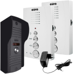 INTERCOM "EURA" ADP-51A3 "DIFESA" - 1-pere, 2 k&auml;siseadet, videointerkom, valge