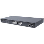 Switch Intellinet Network Solutions GIGABIT hallatav 16x RJ45 PoE+ / 2 SFP pesa (561198)