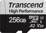 SD microSD Card 256GB Transcend SDXC USD340S w/Adapter