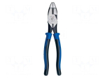 Pliers | cutting,universal | 226mm | Grip capac: max.37mm