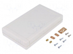 Enclosure: multipurpose | X: 94mm | Y: 160mm | Z: 25mm | TEKBOX | ABS