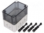 Enclosure: multipurpose | X: 65mm | Y: 94mm | Z: 81mm | TK PC | grey | IP66