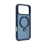 Back panel cover Evelatus Apple iPhone 18 Pro Max Shield Case With MagSafe & Stand Matte Ring Navy Blue