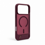 Back panel cover Evelatus Apple iPhone 18 Pro Max Rubber Coated MagSafe With Stand Case Burgundy