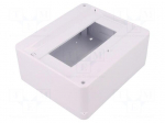 Enclosure: for modular components | IP30 | white | No.of mod: 8 | ABS