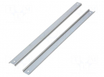 DIN rail | steel | W: 35mm | L: 480mm | NSYPLM75PG | Plating: zinc