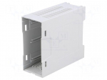 Enclosure: enclosure base | 35mm | ABS | grey | UL94HB | Series: EH 35