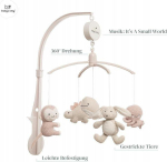 Another product iLike  Jaunums! Baby's only muzikālais karuselis  dzīvnieki  0+  Old pink/ Warm linen BO-815.023.061.50