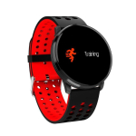 Smartwatches and fitness bracelets iWear iWear M9 Apaļļ&scaron; Fitnesa Viedpulkstenis ar Full Touch 1.3'' IPS displeju Asinsspiediena & Pulsa mēr. / Soc. tīkliem Melna-Sarkana