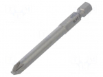 Screwdriver bit | PlusMinus cross PZ-type | SL/PZ2