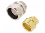 Straight terminal connector | Thread: metric,outside | brass | IP65