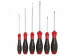 Kit: screwdrivers | Pcs: 6 | Phillips,slot | Series: SoftFinish&reg;