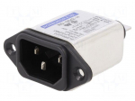 Connector: AC supply | socket | male | 6A | 250VAC | IEC 60320 | -25&divide;85&deg;C