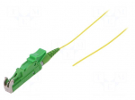 Optic fiber pigtail | E2/APC | 1m | Optical fiber: 900um | yellow