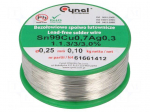 Soldering wire | Sn99Ag0,3Cu0,7 | 0.25mm | 100g | lead free