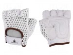 Protective gloves | Size: 8 | natural leather | 50MAC