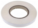Tape: fixing | W: 15mm | L: 50m | Thk: 0.13mm | double-sided | acrylic