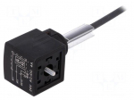 Connection lead | PIN: 3 | A | 2m | 24VAC | 4A | LED indication | -15&divide;80&deg;C