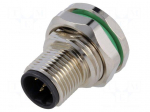 Socket | M12 | PIN: 5 | male | B code-Profibus | THT | IP67 | 60V | 4A