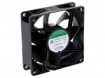 Fan: DC | axial | 12VDC | 80x80x25mm | 56.06m3/h | 28dBA | slide bearing