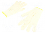 Protective gloves | Size: 10 | cotton | non-insulated