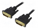 Cable | DVI-D (24+1) plug,both sides | 1.8m | black