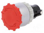 Switch: emergency stop | Stabl.pos: 2 | 22mm | red | IP65 | Pos: 2 | &Oslash;22mm