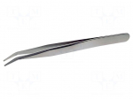 Tweezers | 120mm | Blades: curved | SMD