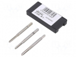 Tap | M3 | 0.5 | L: 40mm | Holder: hand | 2.7mm | 3pcs.