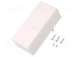 Enclosure: for power supplies | X: 120mm | Y: 56mm | Z: 42mm | ABS | white