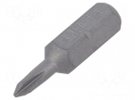 Screwdriver bit | Phillips | PH0 | 1/4" | Overall len: 25mm