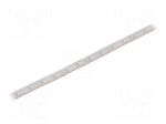 LED tape | white warm | 2835 | LED/m: 120 | 10mm | white PCB | IP65 | 120&deg;