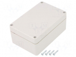 Enclosure: multipurpose | X: 70mm | Y: 105mm | Z: 45mm | ABS | light grey