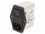 Connector: AC supply | socket | male | power supply | Inom: 10A | 250VAC