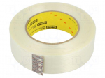 Tape: fixing | W: 36mm | L: 55m | Thk: 0.15mm | synthetic caoutchouc
