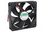 Fan: DC | axial | 12VDC | 120x120x25mm | 183.8m3/h | 44.5dBA | Vapo | 24AWG
