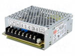 Power supply: switching | for building in,modular | 50W | 5VDC | 75%