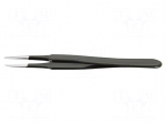 Tweezers | Blade tip shape: flat | Tweezers len: 120mm | ESD