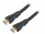Cable | HDMI plug,both sides | PVC | HDMI 1.3 | Len: 15m | black | 26AWG