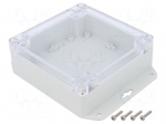 Enclosure: multipurpose | X: 120mm | Y: 120mm | Z: 45mm | ZP | light grey