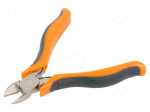 Pliers | side,cutting,miniature | anti-slip handles,satin | 110mm
